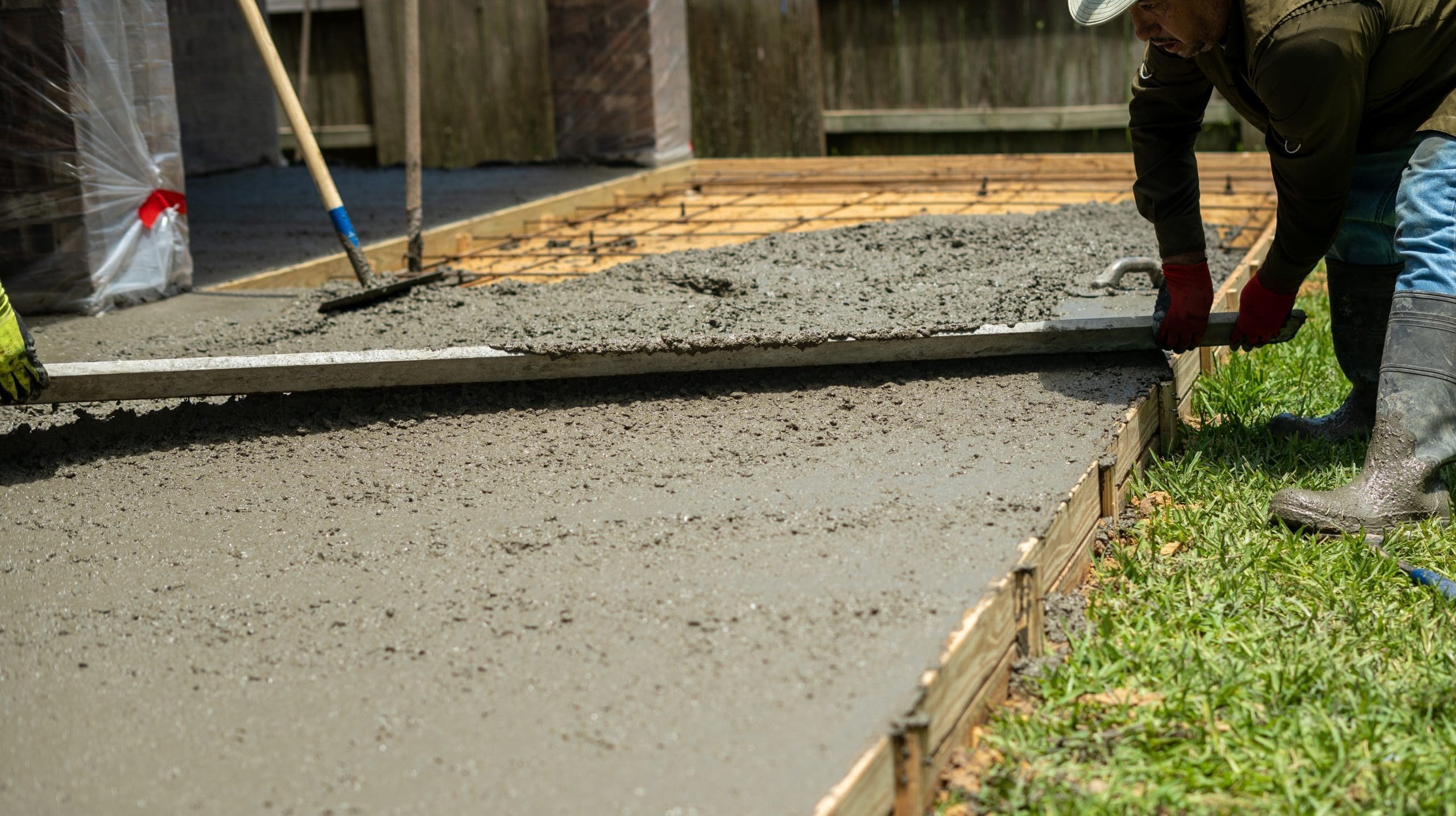 Tulsa OK concrete patio install